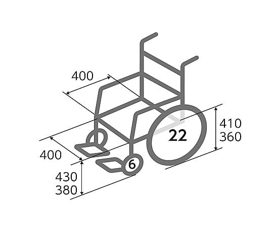 未使用　日進医療器　アルミ自走用車いす　NC-1CB ノーパンクタイヤ 日進医療器 アルミ製車いす NEO-1 ノーパンクタイヤ 自走式車椅子 TAIS