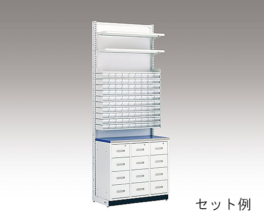 【組立】8-4066-05MDS調剤台[棚板セット]10段錠剤棚セット(W600mm用)【1セット】(as1-8-4066-05)