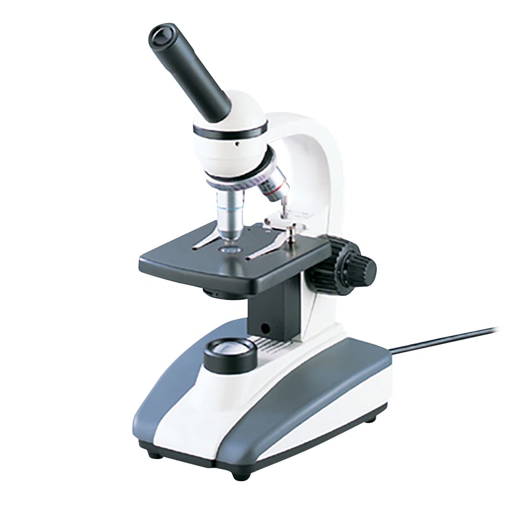 割引カーニバル アズワン セミプラノレンズ生物顕微鏡(LEDライト) 単眼 40~400× E-136-LED /8-4171-01 顕微鏡 