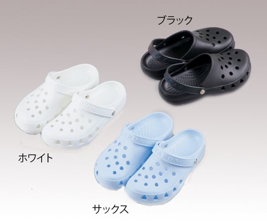 8-4325-03サンダル（クロッグタイプ／男性用）サックス／２７．０～２７．５ｃｍ【1足】(as1-8-4325-03)