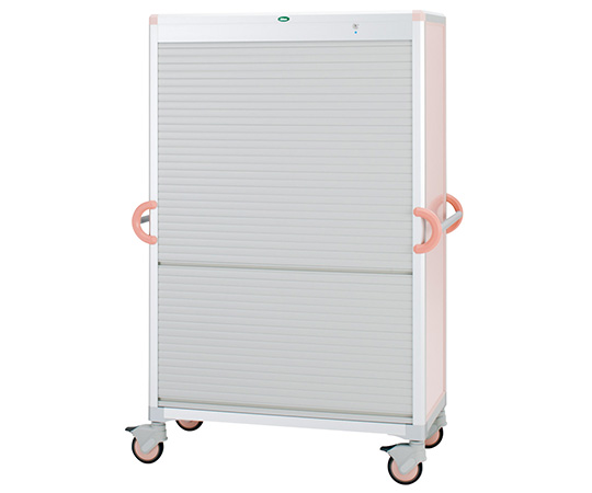 8-4369-13 材料搬送カート（シャッター付き） 1143×570×1663 C64