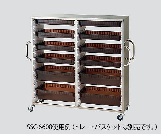 ナビス 8-4390-03　ステンレス材料カート　１４５２×４６０×８８８ｍｍ　ＳＳＣ−６６０８[個](as1-8-4390-03)