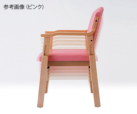 8-4487-01　椅子　（アジャスト）　ピンク[個](as1-8-4487-01)