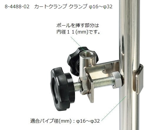 8-4488-02 カートクランプ クランプ φ16～φ32