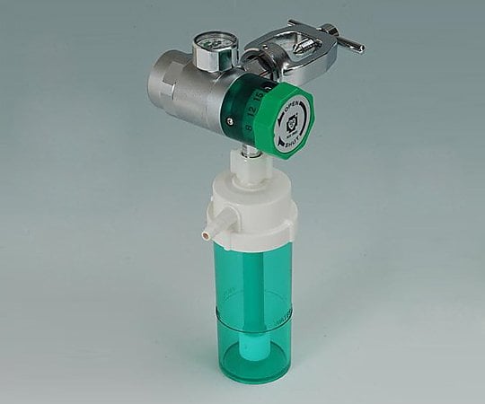 8-4574-03 ダイヤル式減圧弁（ボンベ用） ヨーク型加湿瓶付 D-Y15H