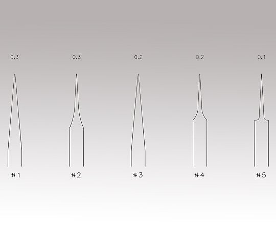 8-4588-01 マイクロピンセット 120mm №1 #1