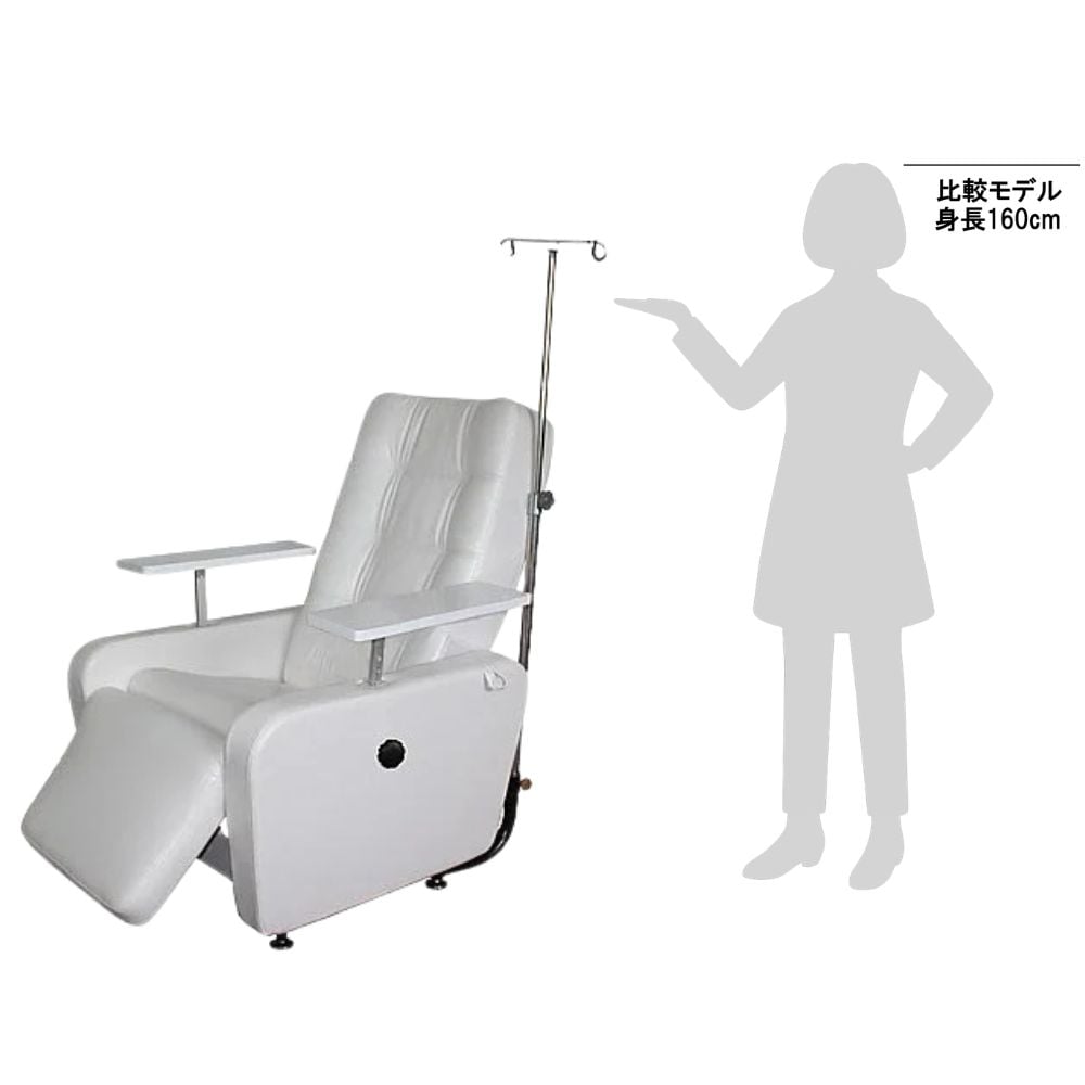 8-4914-01 電動リクライニングチェアー（2モーター）本体 ホワイト NVR