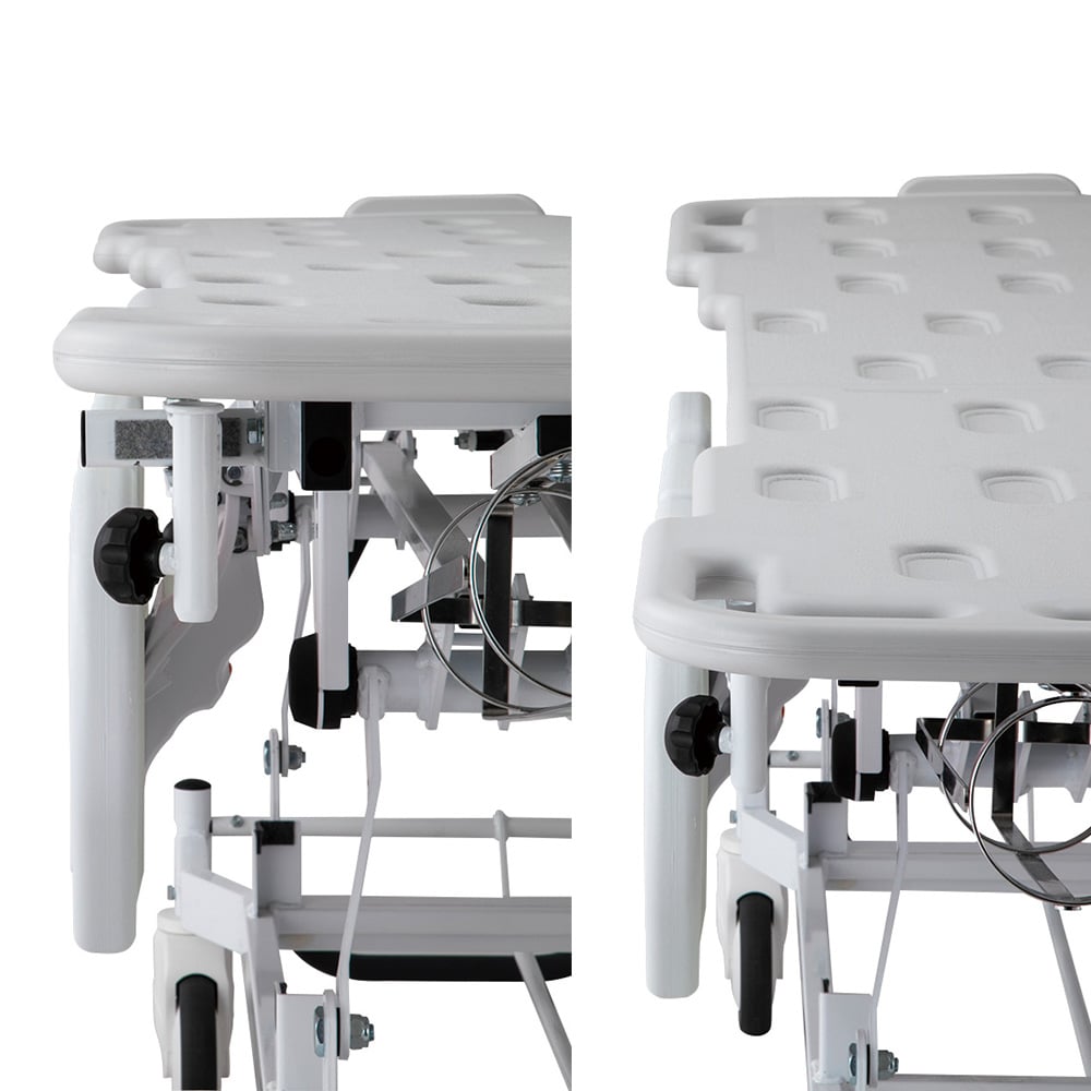 8-5163-83 マニュアルストレッチャー 青／白 CNO-03N BB 【AXEL】 アズワン