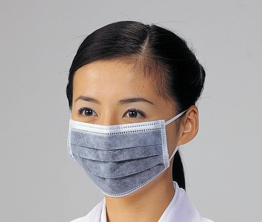 【サンプル】アズワン8-5327-01活性炭マスク50枚入丸ゴムタイプ【1箱(50枚入)】(as1-8-5327-01)