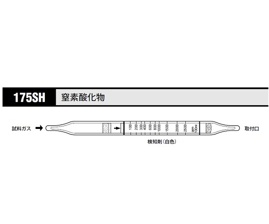 8-5353-35 ガス検知管 窒素酸化物 175SH