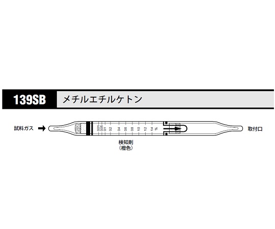 ガス検知管 １３９ＳＢ メチルエチルケトン 北川式・光明理化 【AXEL