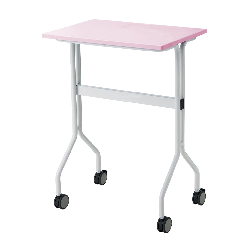 ワークテーブル ピンク カゴ無し 645×445×900mm