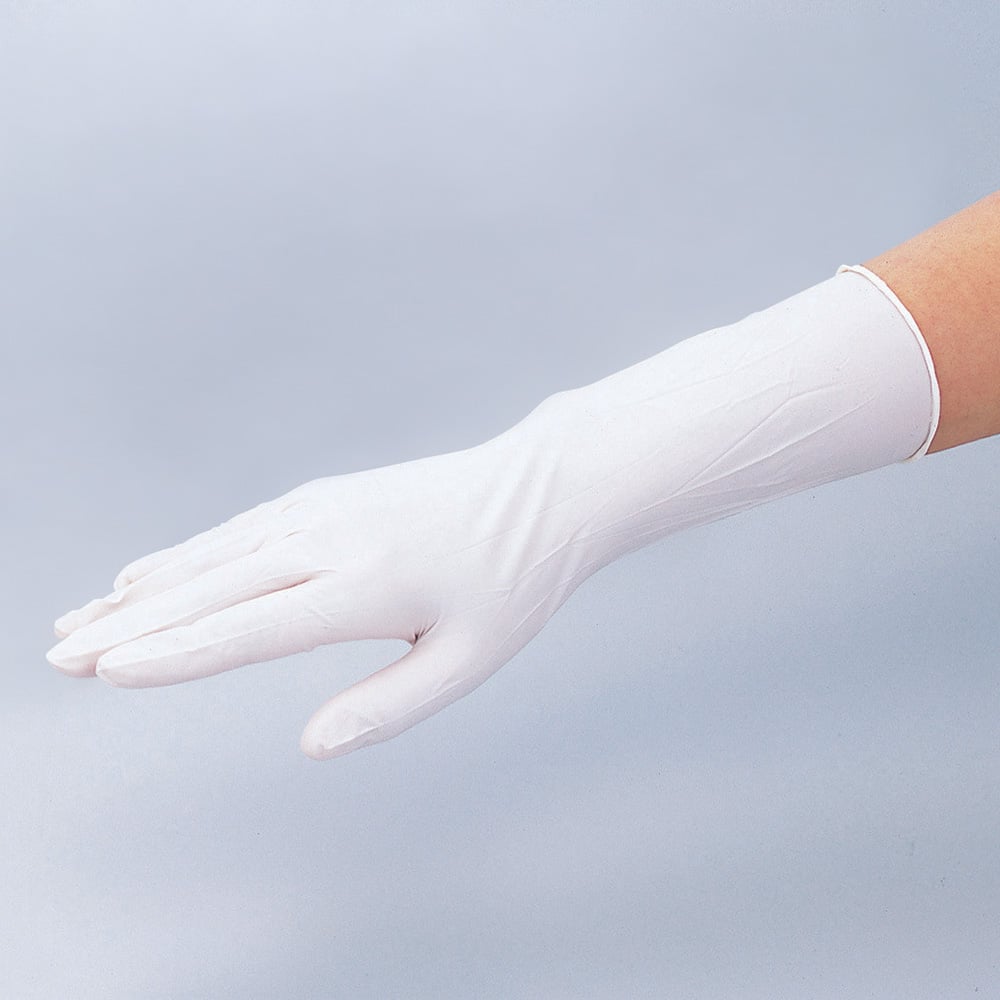 8-5686-11 クリーンノールニトリル手袋ロング（パウダーフリー）L 1箱
