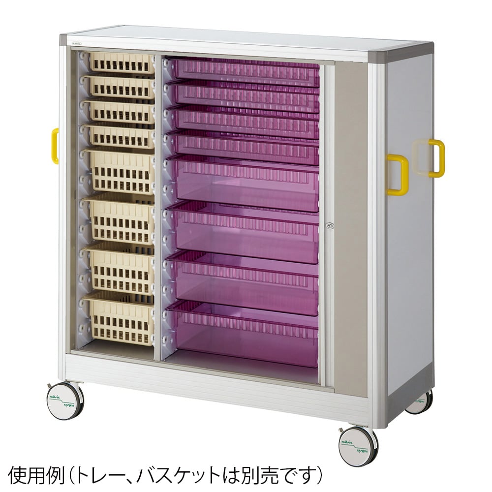 【送料定額】アズワン8-5865-14アルティアトレーカート（アルミフレーム）1402×540×1412シャッターあり【1個】(as1-8-5865-14)