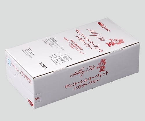 8-6276-03 サンコーシルキーフィットPF（手術用手袋） 6.0号 1箱（20双