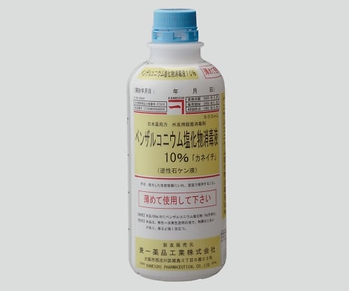 8-6347-01 ベンザルコニウム塩化物消毒液10％（日本薬局方） 500mL