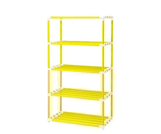 【簡易組立】ナビス(アズワン)8-6542-14５段ポールシェルフＮ１２００５－Ｙ【1台】(as1-8-6542-14)