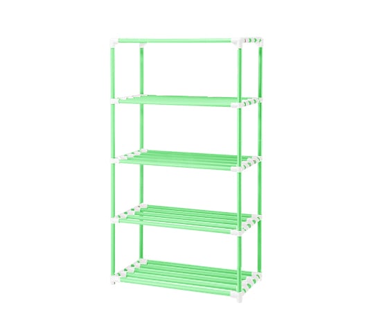 【簡易組立】ナビス(アズワン)8-6543-15５段ポールシェルフＮ１５００５－Ｇ【1台】(as1-8-6543-15)