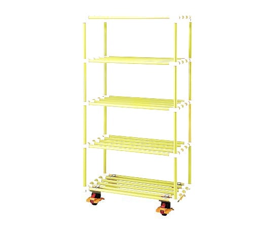 【簡易組立】ナビス(アズワン)8-6544-14５段ポールシェルフＮ９００５Ｃ－Ｙ【1台】(as1-8-6544-14)