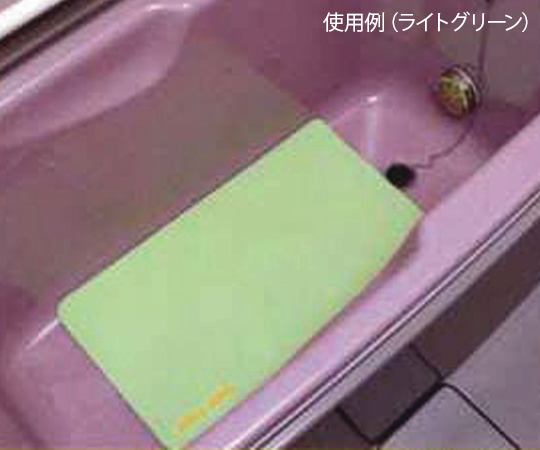 8-6552-02 オーバルリンク（浴室用マット） ピンク M