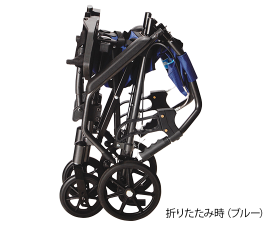 ハンディライトプラス（折畳み式介助車椅子）　ブルー　HLP09020-B