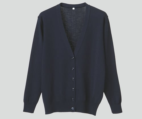 抗ピル長袖カーディガン　濃紺　S