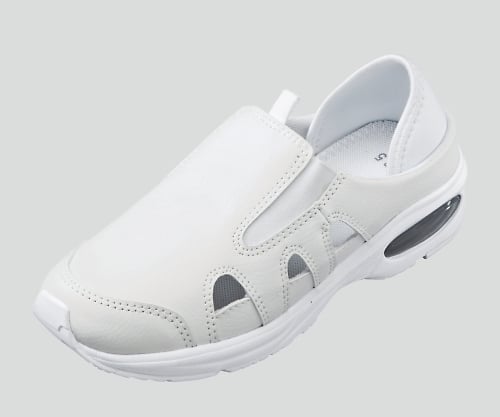 ［取扱停止］ふわ！らく！シューズ（ナースシューズ）ホワイト 24cm 555024as1-8-6764-05