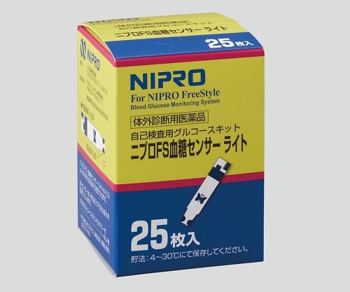 8-6813-01 ニプロフリースタイルシリーズ専用電極 1箱（25枚入） 血糖センサーライト