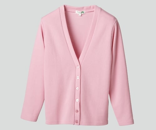 カーディガン（Vネック） L ピンク