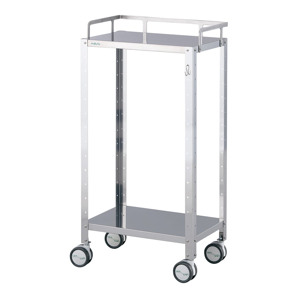 【組立必要】ナビス(アズワン)8-6986-14 カラフルステンワゴン(フック付き) レギュラー シルバー(塗装無) CSWR-2SF