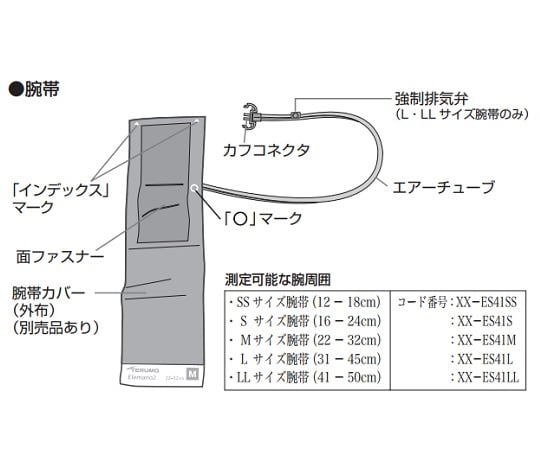 8-7025-32 エレマーノ2 H56用腕帯 S XX-ES41S