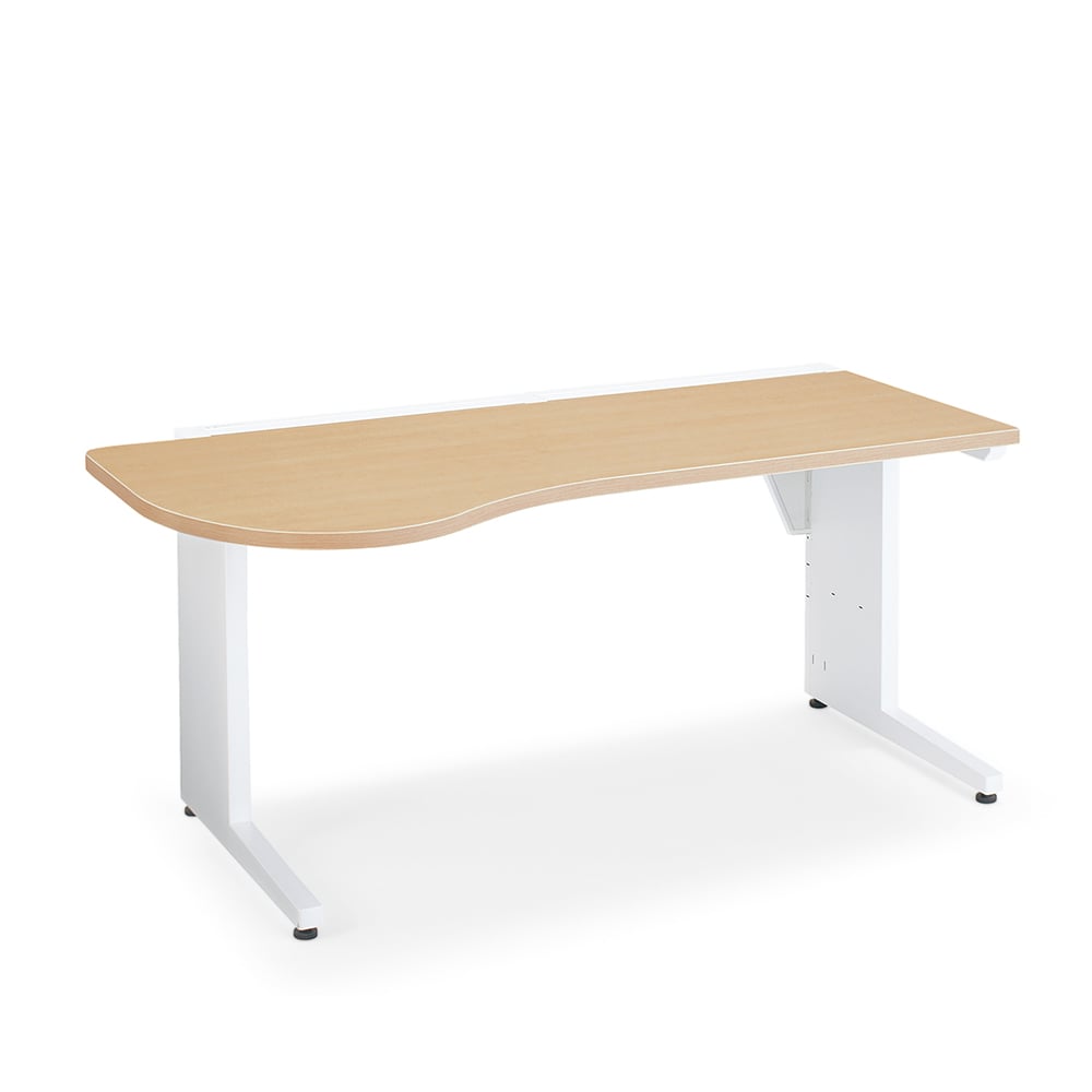 8-7059-21 診察デスク 左ラウンド 1600×750×720 HIF-R1607L-SWT11