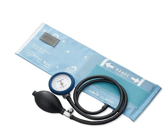 8-7093-07-60 バイタルナビ血圧計（ラテックスフリー） 小児用 スカイブルーレンタル5日 LF
