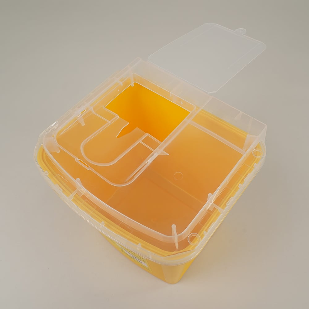 8-7221-03 ディスポ針ボックス 黄色 5L 1個 【AXEL】 アズワン