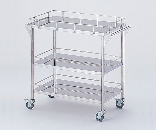 アズワン8-7465-04ストレージステンレスカート３段７５０×４５０×８３５ｍｍ【1台】(as1-8-7465-04)