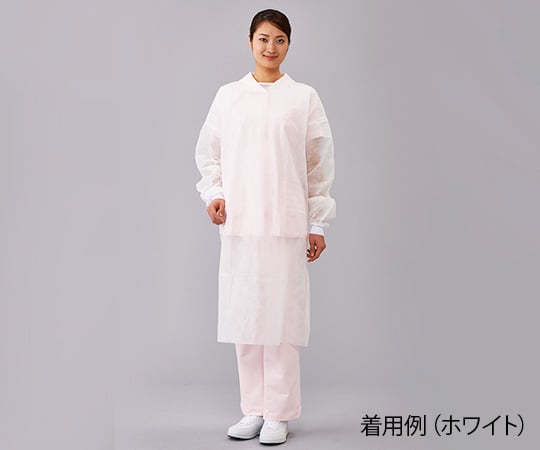 【サンプル】ナビス(アズワン)8-7837-04プロシェア・アイソレーションガウン（マジックテープ）ホワイト1枚/袋×50袋入【1箱(50枚入)】(as1-8-7837-04)