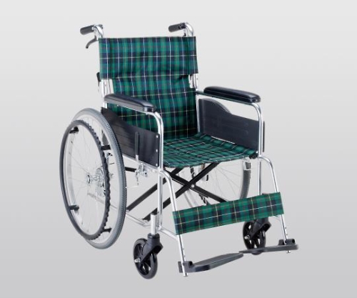 マキライフテック 8-7865-11　車椅子（アルミ製・背折れタイプ）　６６０×９９５×８７５[個](as1-8-7865-11)