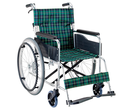 車椅子（アルミ製・背折れタイプ） 660×995×875 EW-50GN