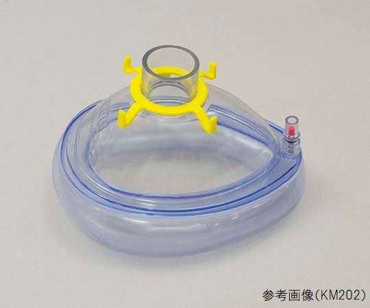 8-8095-06 エアークッションフェイスマスク（麻酔用） 新生児 橙