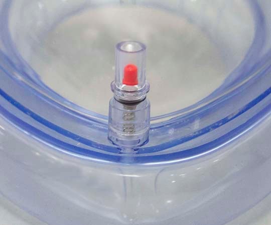 8 8095 06 エアークッションフェイスマスク 麻酔用 新生児 橙 Km6 Axel アズワン