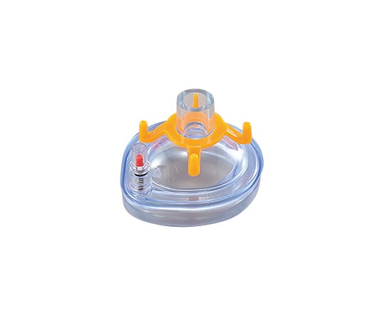 8-8095-06 エアークッションフェイスマスク（麻酔用） 新生児 橙 KM206
