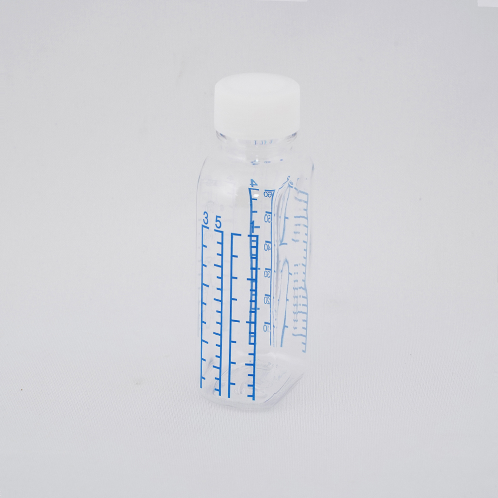 8-8423-02 クリアボトル投薬瓶（カラー目盛付き・未滅菌）60mL 200本