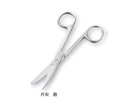 8-8549-06 外科剪刀（ディスポタイプ6本入） 片尖 曲 DIS-306