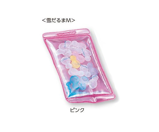 8-8621-01 クリスタルカラーピロー (雪だるまM/ピンク)