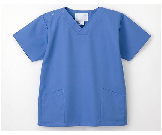 8-8801-02 手術衣 （男女兼用上衣） ブルー M NR8602