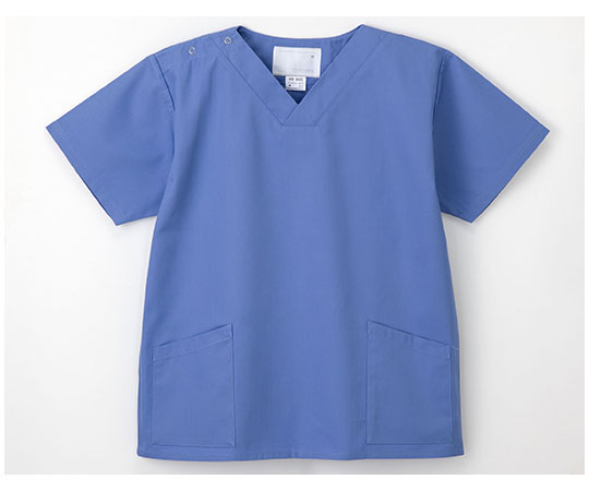 8-8801-03 手術衣 （男女兼用上衣） ブルー L NR8602