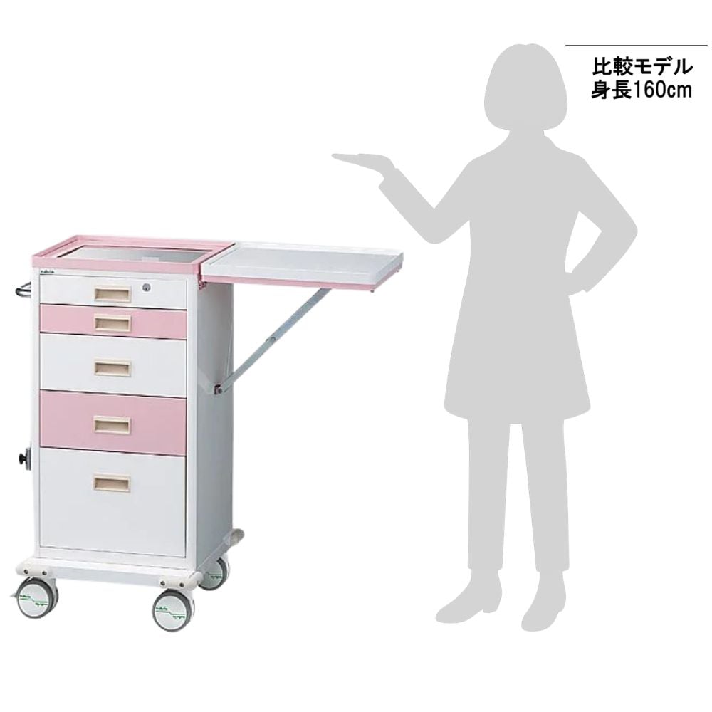 8-8935-01 救急カート［天板強化ガラス］ NKKC-T 【AXEL】 アズワン