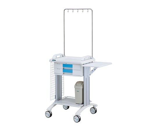 【組立必要】ナビス(アズワン)8-8974-14 カレンカートII(点滴処置) ブルー SC-DB