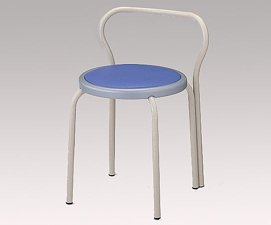 8-9006-02丸イス（背付）Ｓ－１５３－Ｂ－ＢＬ【1脚】(as1-8-9006-02)