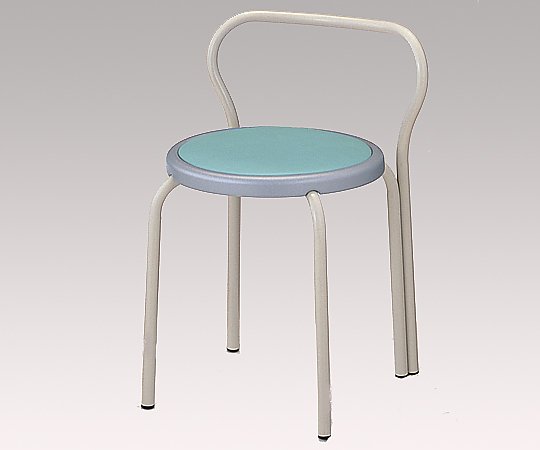 8-9006-03丸イス（背付）Ｓ－１５３－Ｂ－Ｇ【1脚】(as1-8-9006-03)